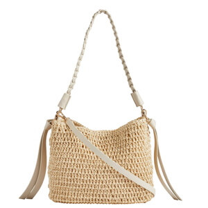 L.K. Bennett Issie Natural Raffia Shoulder Bag
